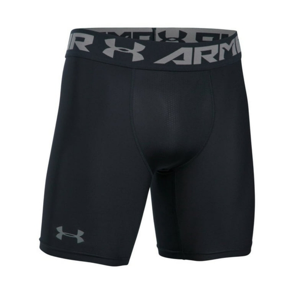Men's Under Armour 1289566 UA HeatGear Armour Black Compression Shorts - Picture 4 of 15